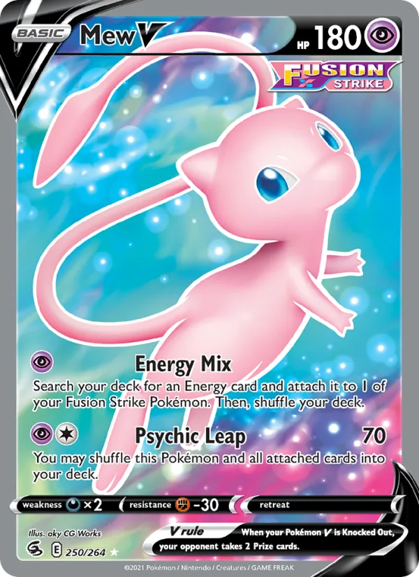 Mew V - Fusion Strike Pokemon Card