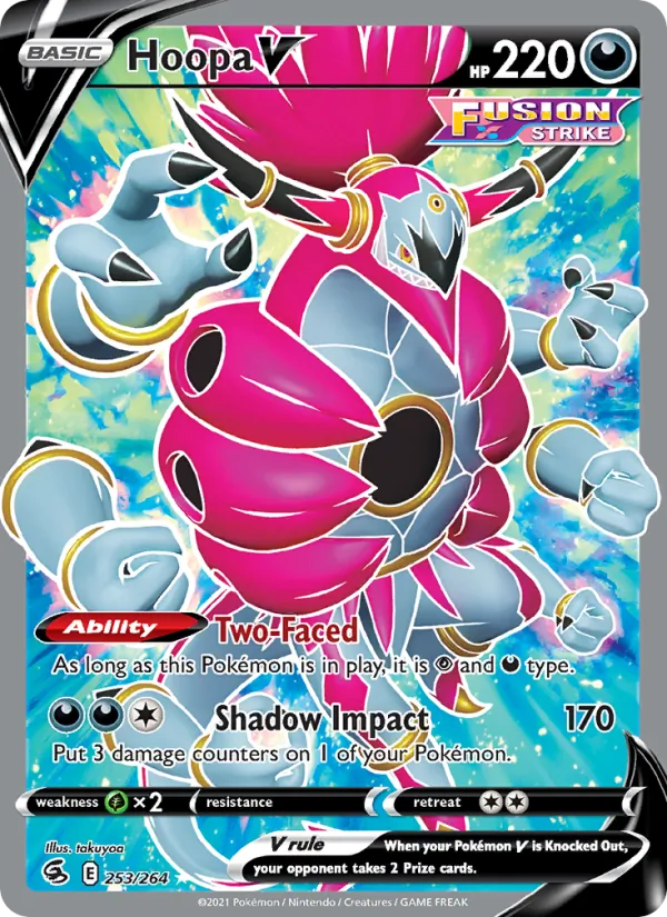 Hoopa V - Fusion Strike Pokemon Card