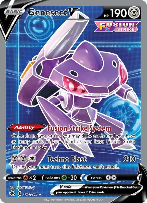 Genesect V - Fusion Strike Pokemon Card