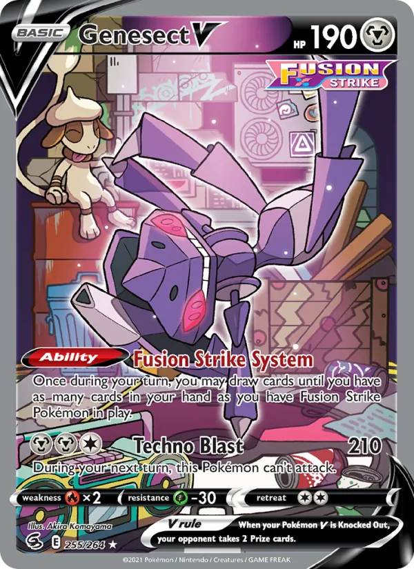Genesect V - Fusion Strike Pokemon Card