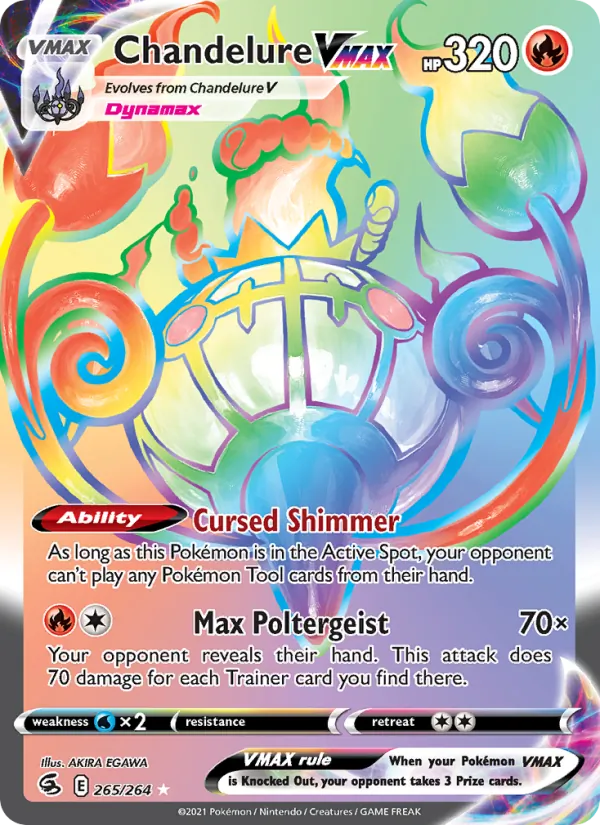 Chandelure VMAX - Fusion Strike Pokemon Card