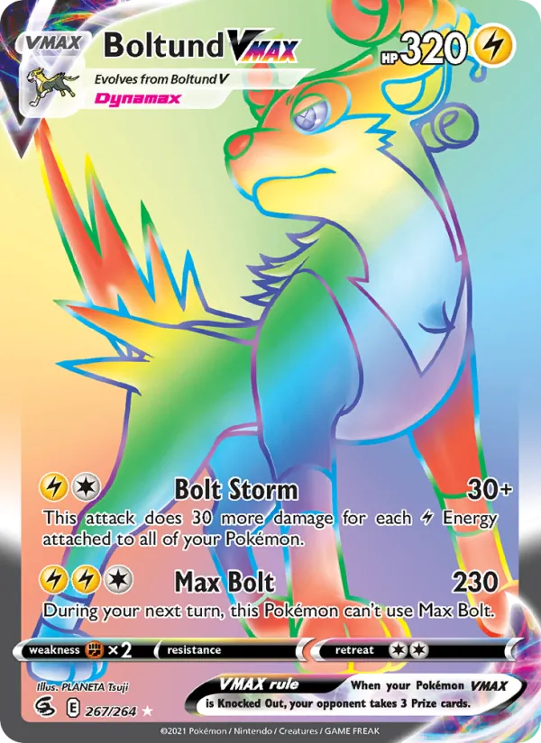 Boltund VMAX - Fusion Strike Pokemon Card