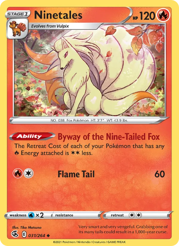 Ninetales - Fusion Strike Pokemon Card