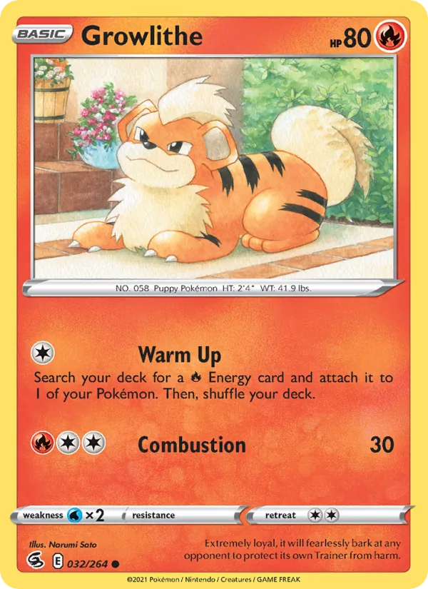 Growlithe - Fusion Strike Pokemon Card