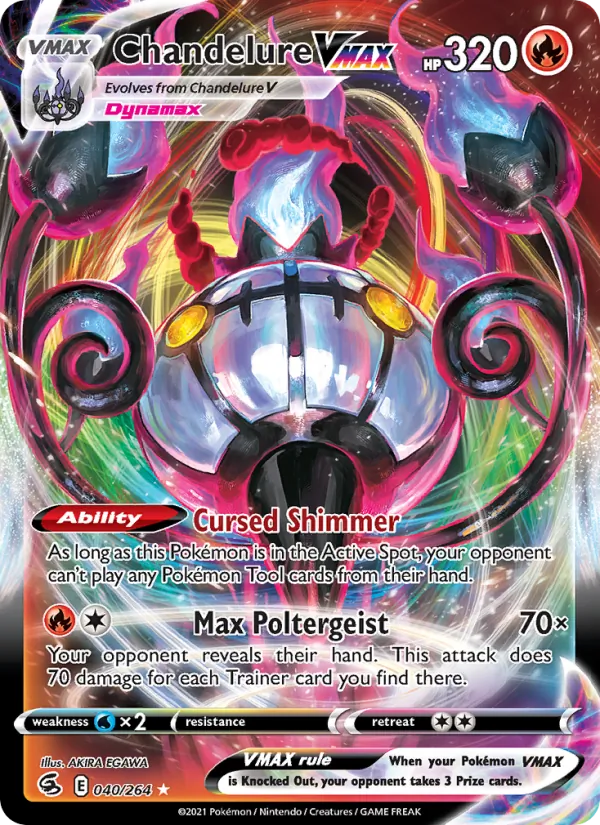 Chandelure VMAX - Fusion Strike Pokemon Card