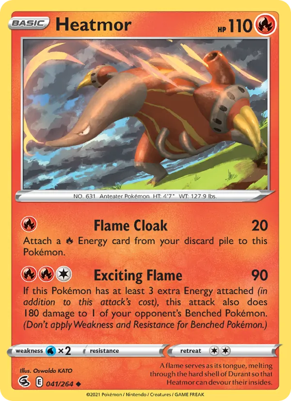 Heatmor - Fusion Strike Pokemon Card
