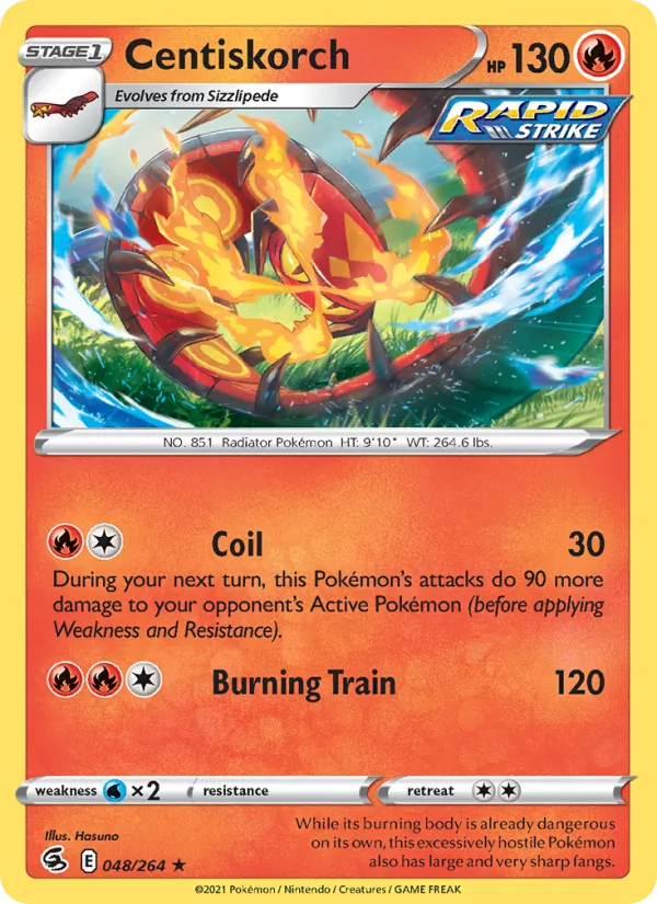 Centiskorch - Fusion Strike Pokemon Card