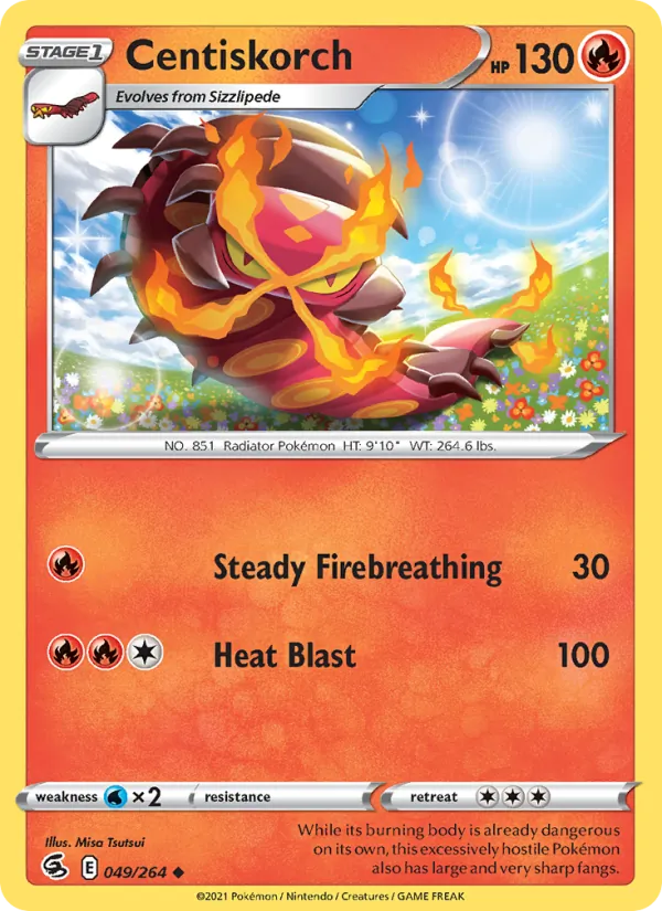 Centiskorch - Fusion Strike Pokemon Card