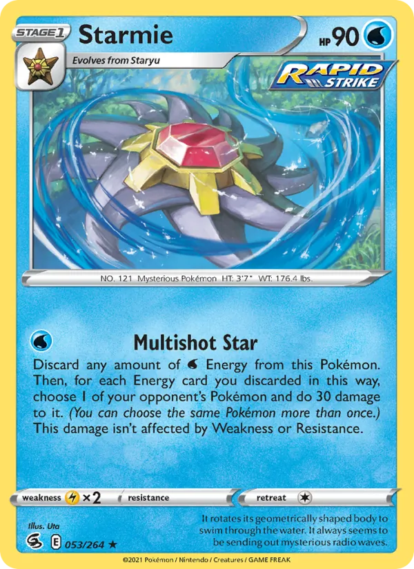 Starmie - Fusion Strike Pokemon Card