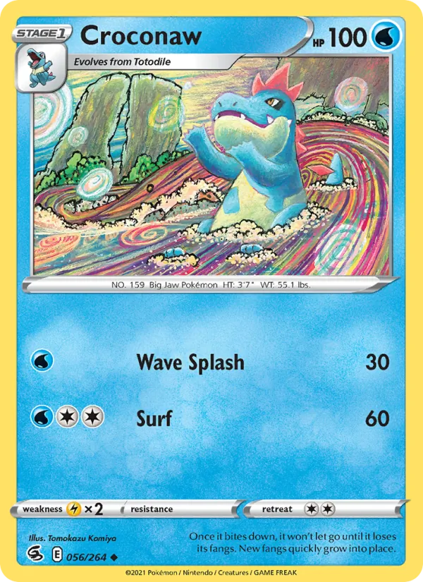 Croconaw - Fusion Strike Pokemon Card