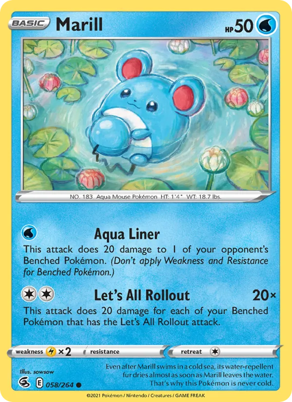 Marill - Fusion Strike Pokemon Card