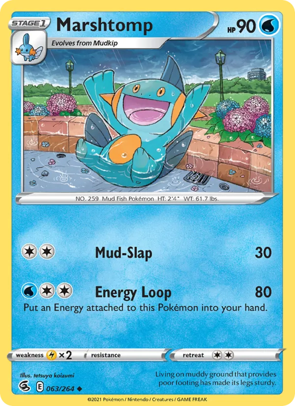 Marshtomp - Fusion Strike Pokemon Card