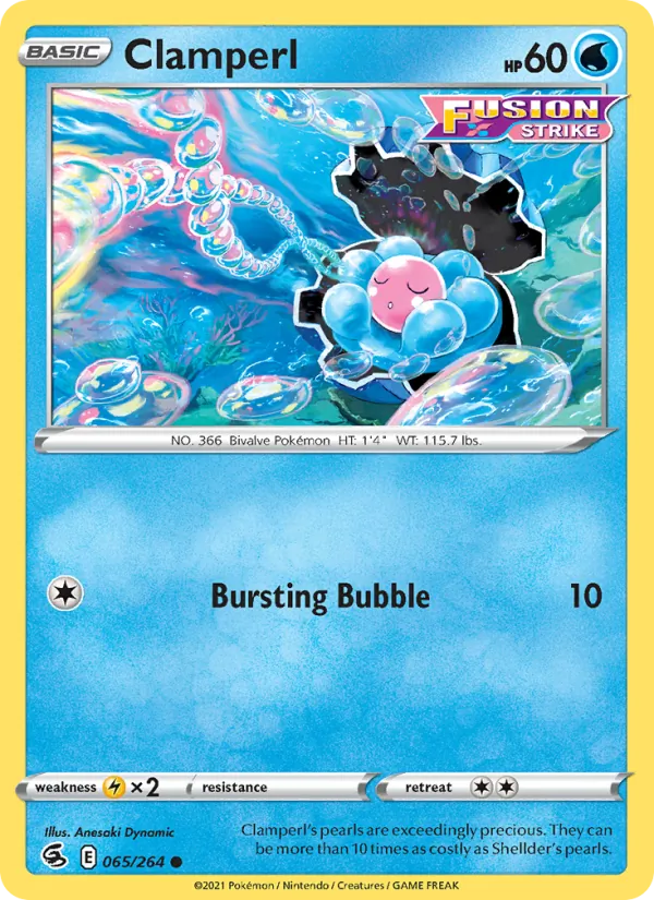 Clamperl - Fusion Strike Pokemon Card