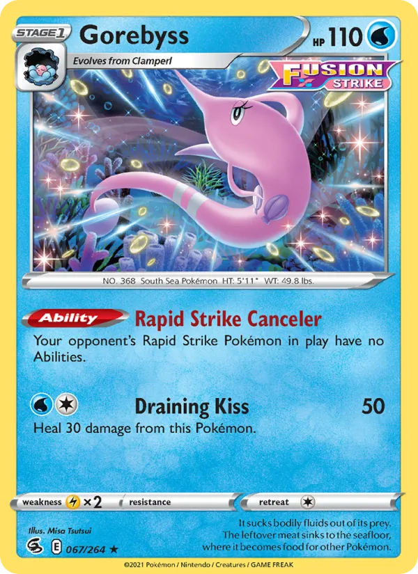 Gorebyss - Fusion Strike Pokemon Card