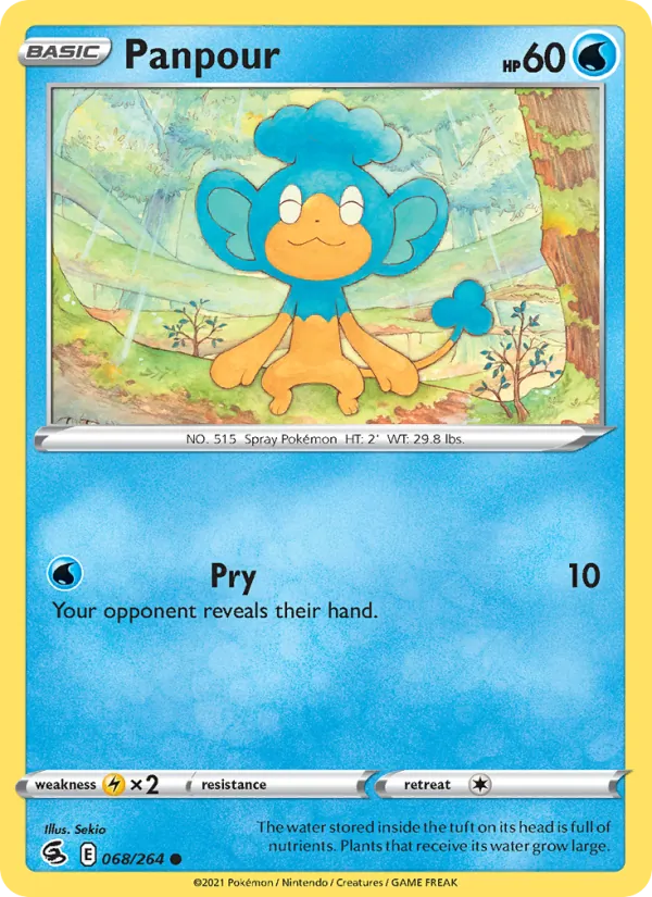 Panpour - Fusion Strike Pokemon Card