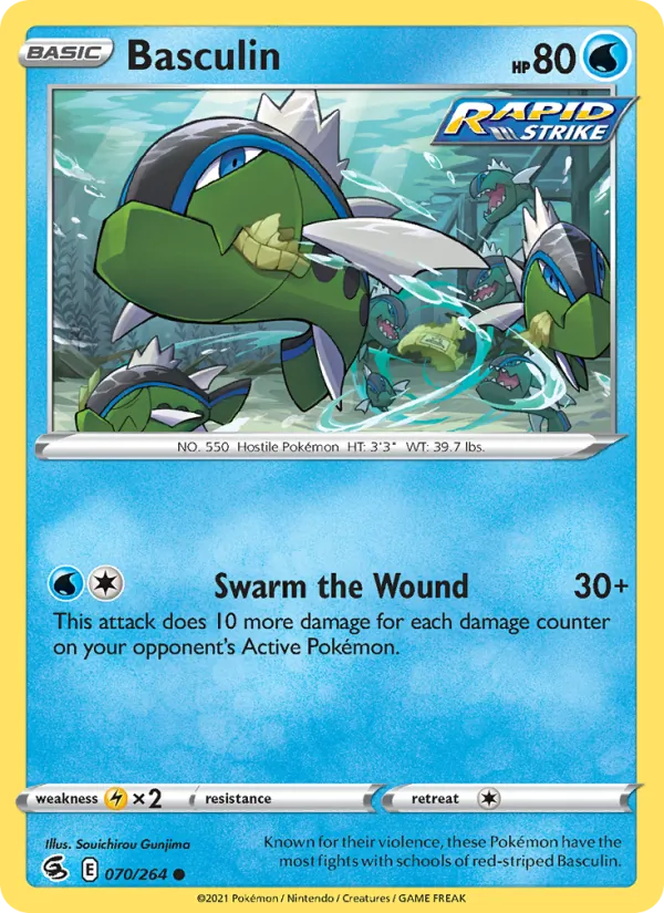 Basculin - Fusion Strike Pokemon Card