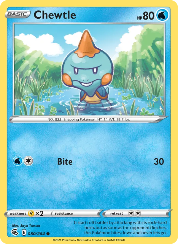 Chewtle - Fusion Strike Pokemon Card