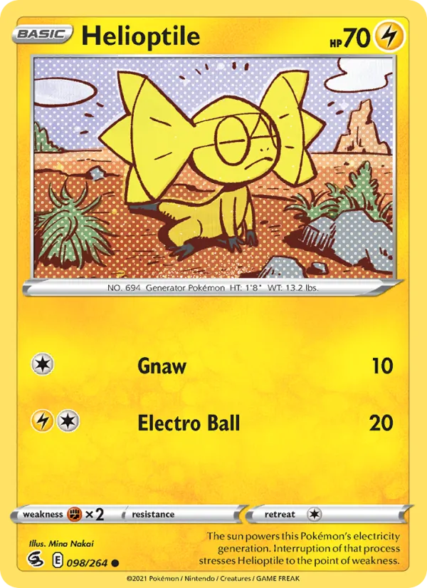 Helioptile - Fusion Strike Pokemon Card