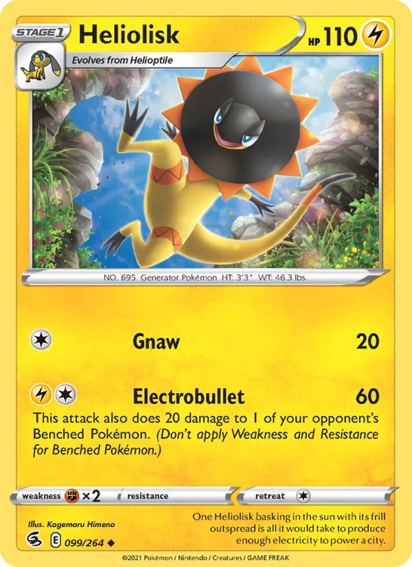 Heliolisk - Fusion Strike Pokemon Card
