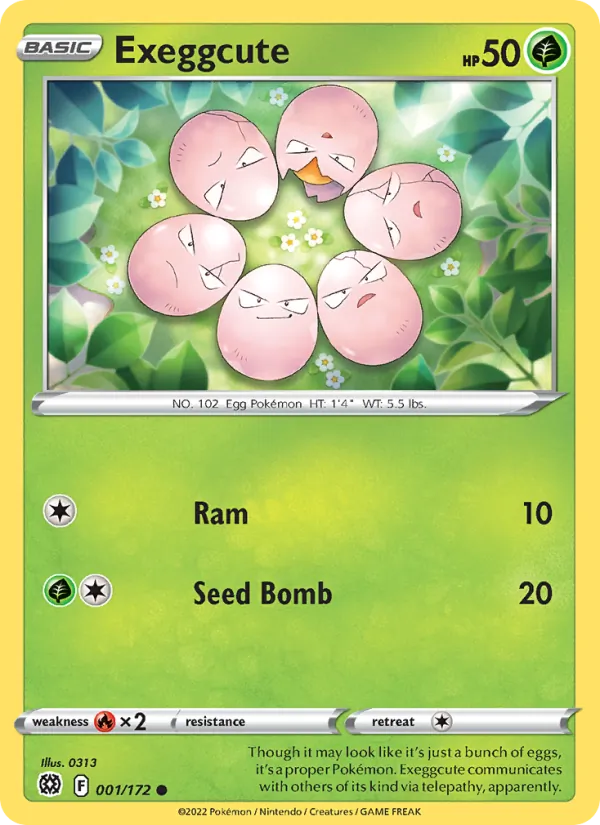 Exeggcute - Brilliant Stars Pokemon Card