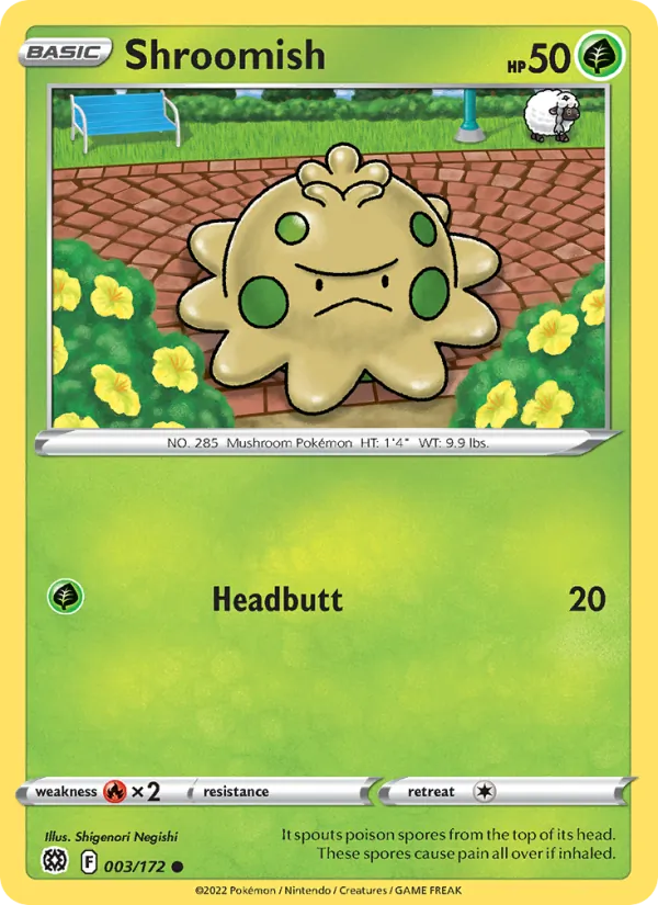 Shroomish - Brilliant Stars Pokemon Card