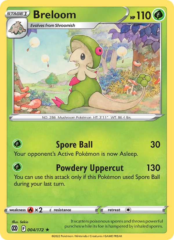 Breloom - Brilliant Stars Pokemon Card
