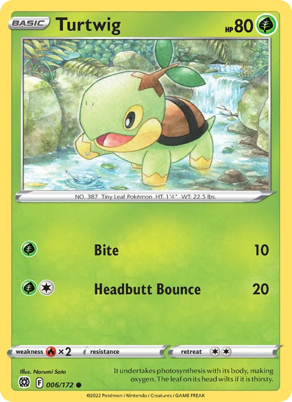 Turtwig - Brilliant Stars Pokemon Card
