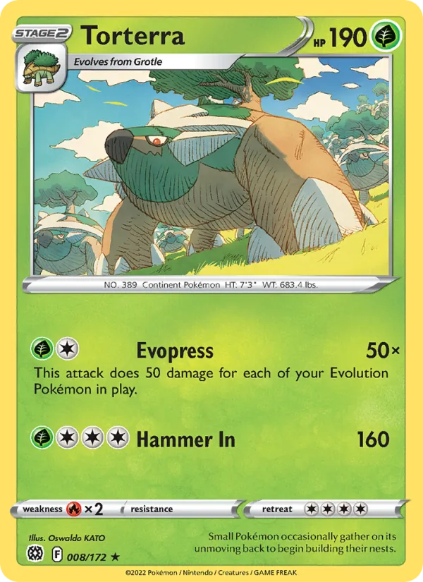 Torterra - Brilliant Stars Pokemon Card