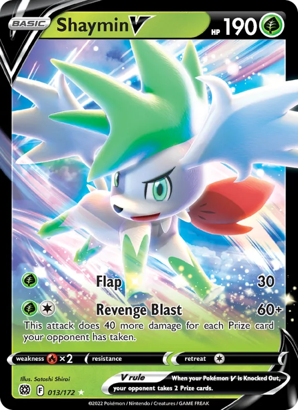 Shaymin V - Brilliant Stars Pokemon Card