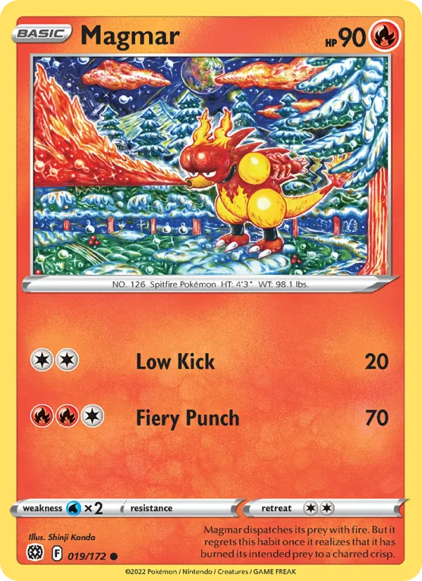 Magmar - Brilliant Stars Pokemon Card