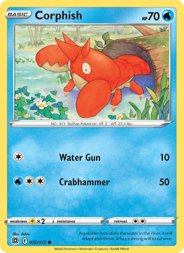 Corphish - Brilliant Stars Pokemon Card