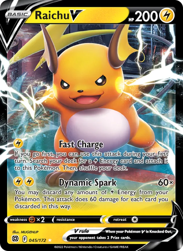 Raichu V - Brilliant Stars Pokemon Card