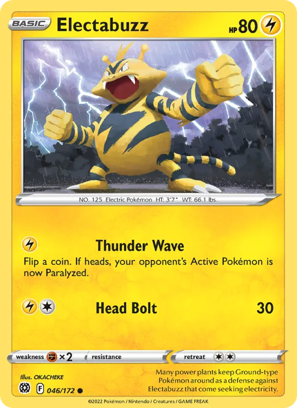 Electabuzz - Brilliant Stars Pokemon Card