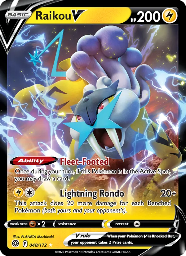 Raikou V - Brilliant Stars Pokemon Card