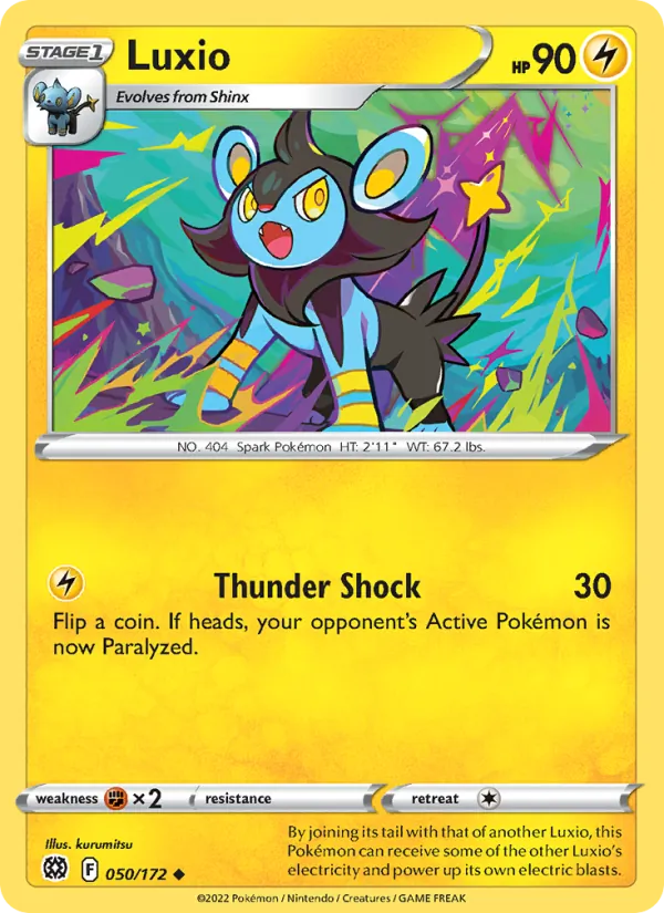 Luxio - Brilliant Stars Pokemon Card