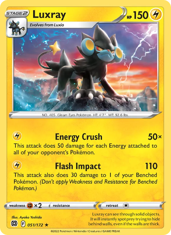 Luxray - Brilliant Stars Pokemon Card