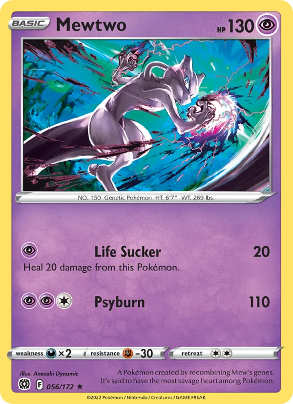 Mewtwo - Brilliant Stars Pokemon Card
