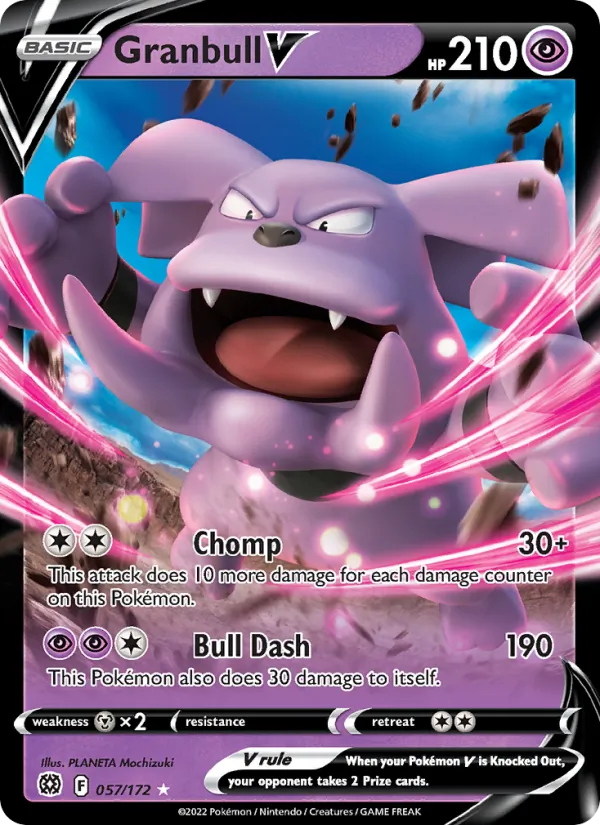 Granbull V - Brilliant Stars Pokemon Card