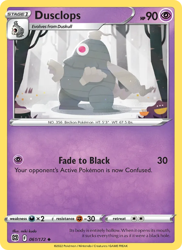 Dusclops - Brilliant Stars Pokemon Card