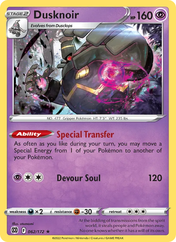 Dusknoir - Brilliant Stars Pokemon Card