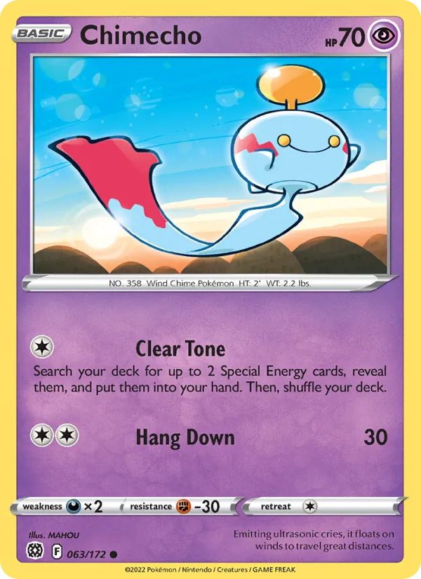 Chimecho - Brilliant Stars Pokemon Card