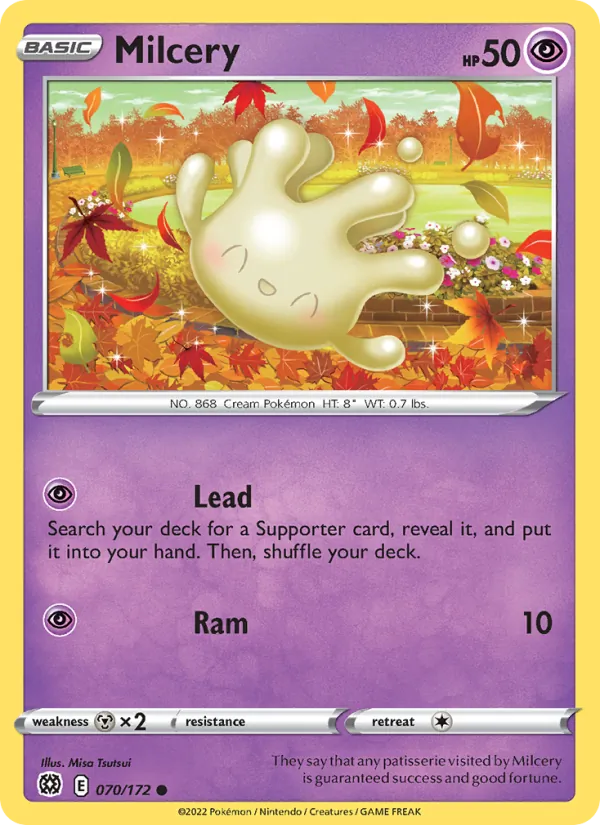 Milcery - Brilliant Stars Pokemon Card