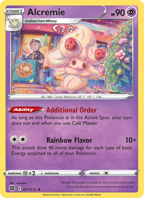 Alcremie - Brilliant Stars Pokemon Card