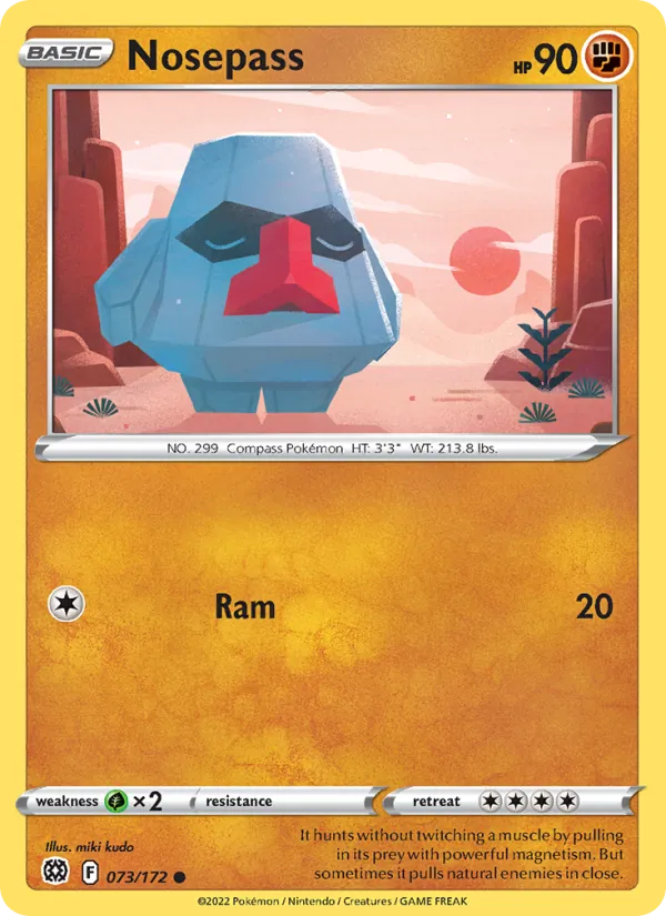 Nosepass - Brilliant Stars Pokemon Card