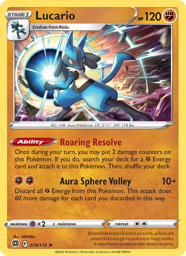 Lucario - Brilliant Stars Pokemon Card