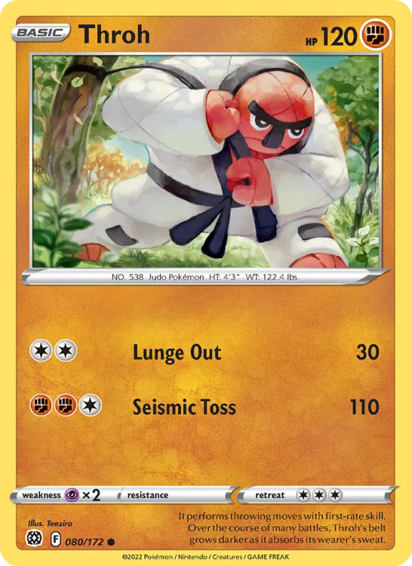 Throh - Brilliant Stars Pokemon Card