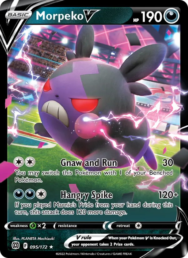 Morpeko V - Brilliant Stars Pokemon Card