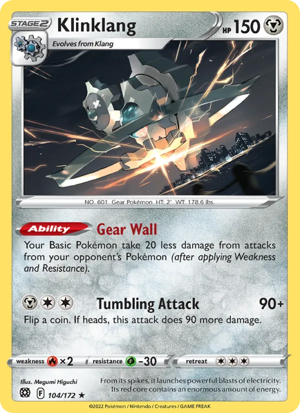 Klinklang - Brilliant Stars Pokemon Card