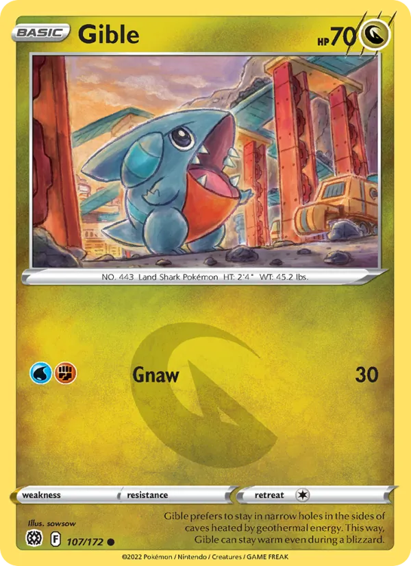 Gible - Brilliant Stars Pokemon Card