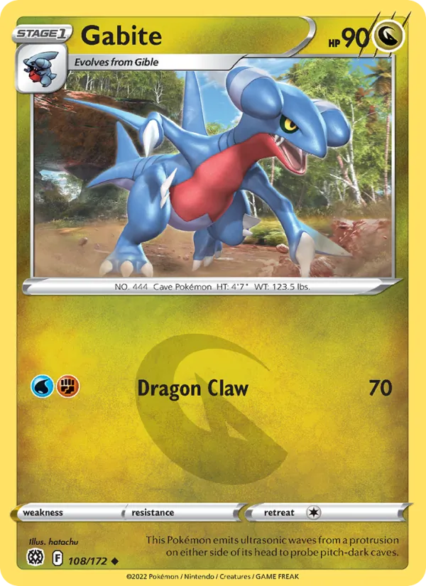 Gabite - Brilliant Stars Pokemon Card